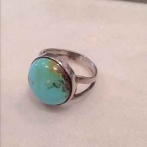 Sterling and turquoise ring size 6